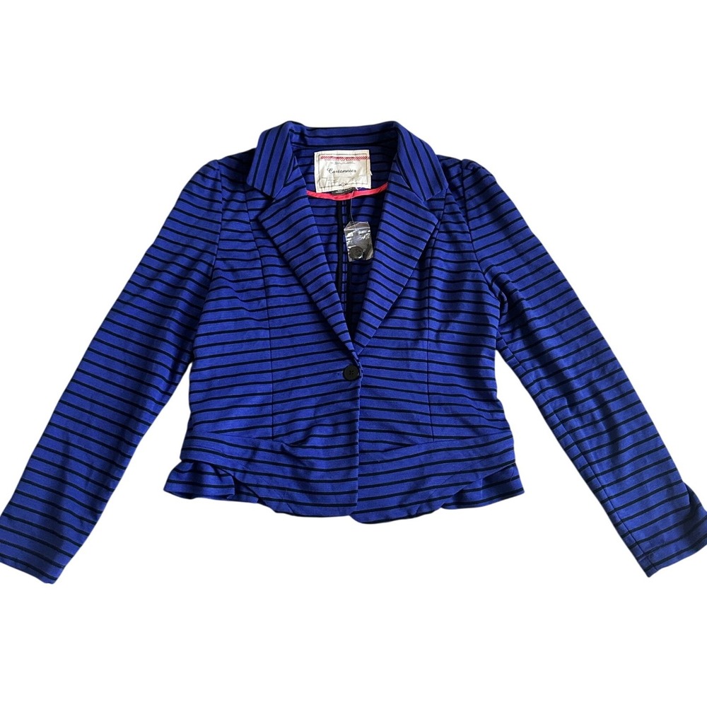 NWOT Anthropologie Cartonnier Striped Spinnaker Blazer Womens L Business Work